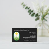 Moderne nieuwe landschapsarchitectuur gazon servic visitekaartje (Staand voorkant)