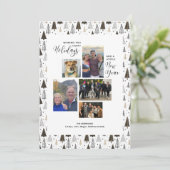 Moderne Nieuwjaarskaarten Nieuwejaars Collage Hand Feestdagenkaart (Staand voorkant)