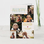 Moderne N'Importe Quel Âge Anniversaire | 7 Carte  (Recto)