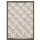 Moderne nité de la nappe Rustique Motifs géométriq (Devant)