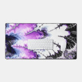 Moderne noir blanc violet dégradé Fractal (Clavier et souris)