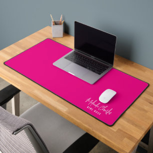 MODERNE Nom MINIMAL design solide chaud fuschia ro