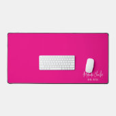 MODERNE Nom MINIMAL design solide chaud fuschia ro (Clavier et souris)