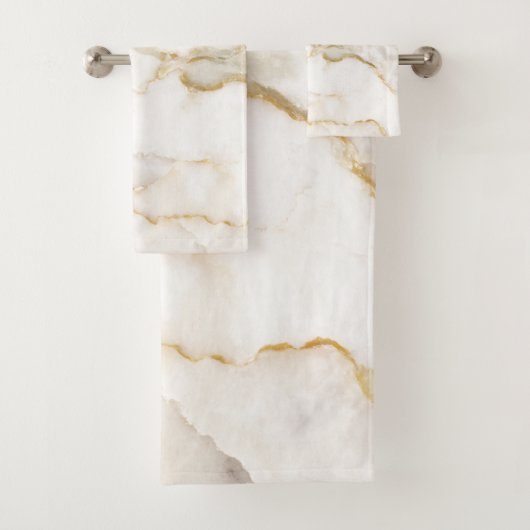 Moderne nom or aspect marbre motif (En situation)