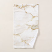 Moderne nom or aspect marbre motif (Serviette à main)