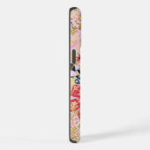 Moderne Nom Personnalisé Paillettes Floral Rose Ch (Côté droit)