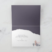 Moderne Noordse Cabin Kerstmis Feestdagen Kaart (Binnen)