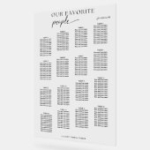 Moderne Nos Mariages préférés Carte de siège (Angle)