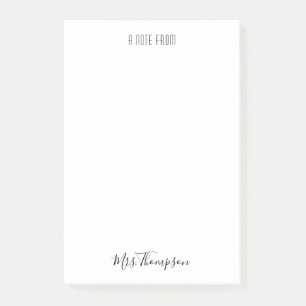 Moderne nota van het Manuscript van de Minimalisti Post-it® Notes