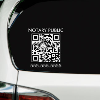 Moderne Notaris Openbare Zaken QR Code Raamsticker