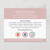 Moderne Notaris Publiek Dank u Foto QR Code Roze Flyer (Achterkant)