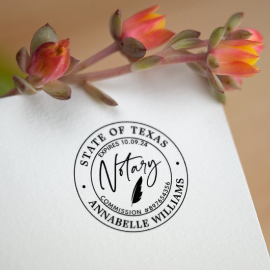 Moderne notaris  zelfinktende stempel