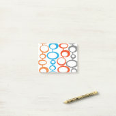 Moderne nota's uit de middeleeuwen post-it® notes (Op bureau)