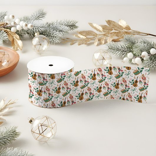 Moderne Notenkraker Christmas Bow Ribbon Muziek Grosgrain Lint
