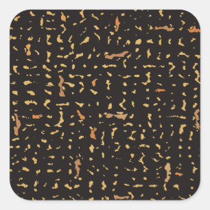 Moderne Notitieboek voor zwart-wit en gouden samen Vierkante Sticker