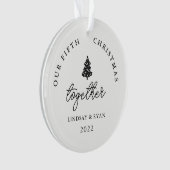 Moderne Notre Noël Ensemble Couples Anniversaire (devant)