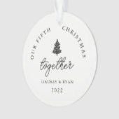 Moderne Notre Noël Ensemble Couples Anniversaire (devant)