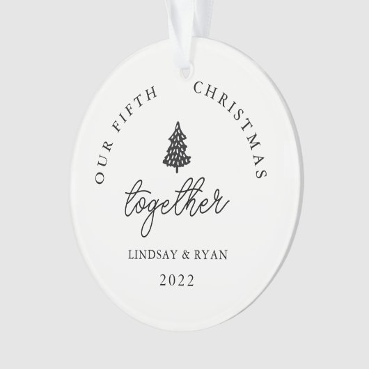 Moderne Notre Noël Ensemble Couples Anniversaire (devant)