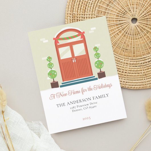 Moderne Notre Nouvelle Maison Vacances Faire-part 