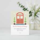 Moderne Notre Nouvelle Maison Vacances Faire-part  (Debout devant)