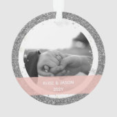 Moderne Notre premier Noël Engagé 2 Photos (dos)