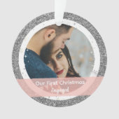 Moderne Notre premier Noël Engagé 2 Photos (devant)