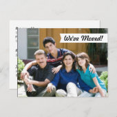 Moderne Nous avons bougé ! Nouvelle carte postale (Devant / Derrière)