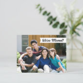 Moderne Nous avons bougé ! Nouvelle carte postale (Debout devant)