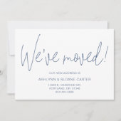 Moderne Nous avons déménagé Nouveau Faire-part rés (Devant)