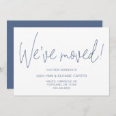 Moderne Nous avons déménagé Nouveau Faire-part rés (Devant / Derrière)