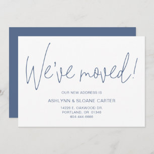 Moderne Nous avons déménagé Nouveau Faire-part rés