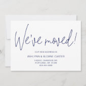 Moderne Nous avons déménagé Nouvelle Faire-part Ma (Devant)