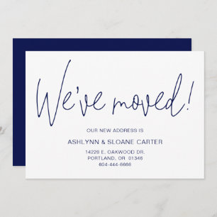 Moderne Nous avons déménagé Nouvelle Faire-part Ma