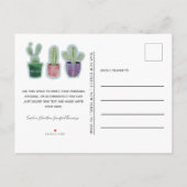 Moderne Nous avons déplacé Faire-part Cactus (Dos)