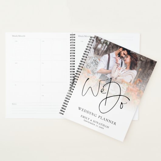 Moderne Nous faisons QR Code Photo Overlay Wedding (Devant avec enveloppe)