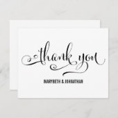 Moderne Nous faisons Script Mariage Carte de remer (Devant / Derrière)