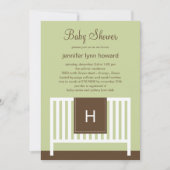Moderne Nursery Baby shower Invitation (neutraal) Kaart (Voorkant)