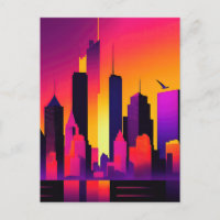 Moderne NYC Skyline Graphic