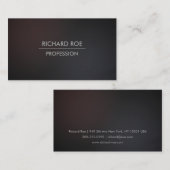 Moderne obscurcissez les cartes de visite (Devant / Derrière)