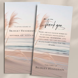 Moderne Oceaan Sympathie Dank U Betuiging Bedankkaart