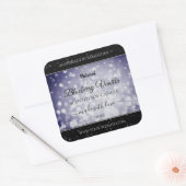 Moderne Ocean Blue Sparking Glitter Product Labels