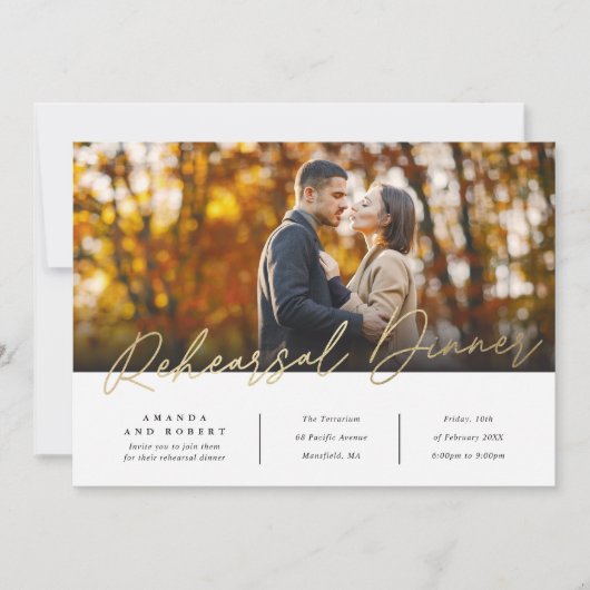 Moderne Oefendiner Foto Kaart (Voorkant)