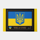Moderne Oekraïne, Oekraïense vlag mats /sport Welc Deurmat (Voorkant)