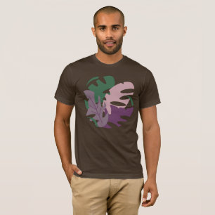 Moderne Oerwoud Tropische Monstera Colorful Leaves T-shirt