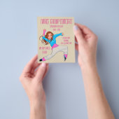 Moderne of hiphopdansuitvoering flyer (Hand)