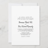 Moderne officiële bruiloft kaart (Voorkant)