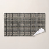 Moderne Offset Plaid Grijze tinten Bad Handdoek (Handdoek)