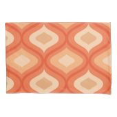 Moderne ogee sinaasappel uit de midden eeuw en bei kussensloop (Voorkant)