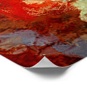 Moderne olifantenolieverfschilderij Abstract Poster (Hoek)