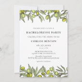 Moderne olijftak Bachelorette Kaart (Voorkant)